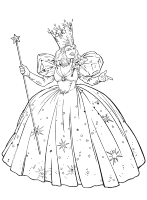 A coloring page of the wizard of oz